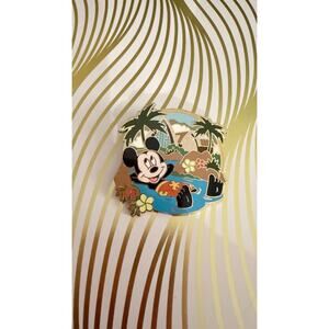 Disney Parks 2013 Aulani Resort Mickey Mouse Relaxing in Lagoon Pin